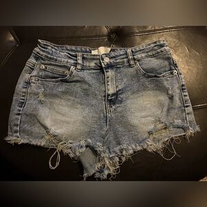 Denim Distressed Women Shorts